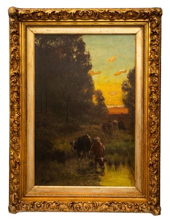 Cows at the Stream