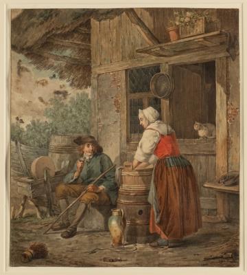 Bauernpaar vor einer Kate by Martin Gensler - Auction record, sale price, and art valuation. Compare with similar artists and explore comparable artworks.