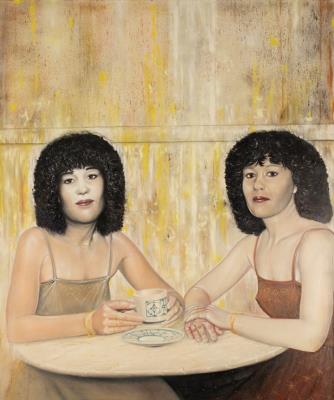Two Women at Coffee