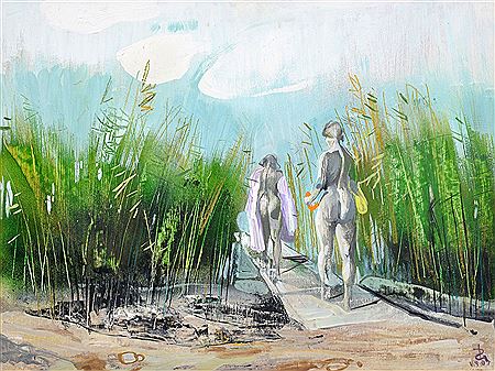 Landscape with Nude Figures