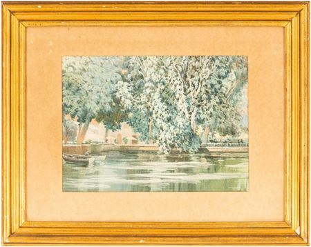 Sample artwork by Mario Salvador (1905 - 2002), known for landscape painting - View similar artists and auction records