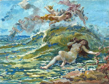 The Birth of Venus by Vittorio Giunti - Auction record, sale price, and art valuation. Compare with similar artists and explore comparable artworks.