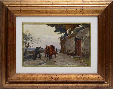 Sample artwork by Aldo Affortunati (1906 - 1991), known for dancing female figure painting - View similar artists and auction records