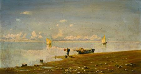 Fisherman on the beach