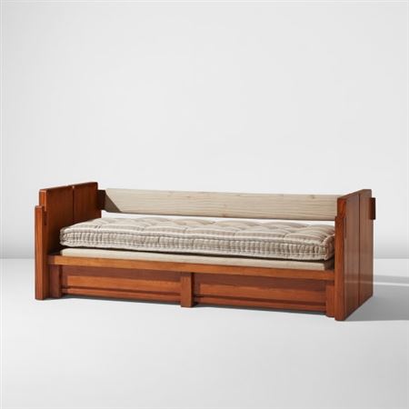 Unique bed, from the apartment of Charlotte Perriand, rue Las-Cases, Paris