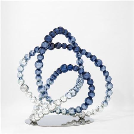 Untitled (blue-knot) by Jean Michel Othoniel - Auction record, sale price, and art valuation. Compare with similar artists and explore comparable artworks.