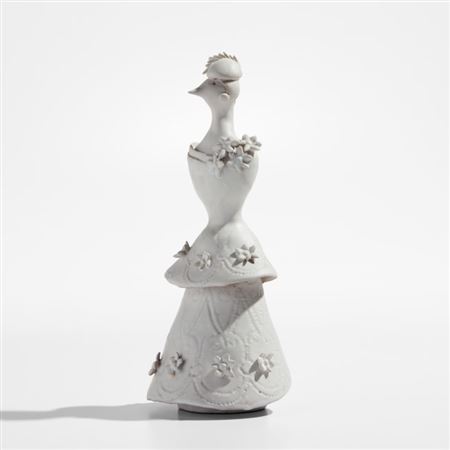 "Donna uccello" figure with dress
