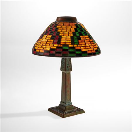 Rare "American Indian" desk lamp