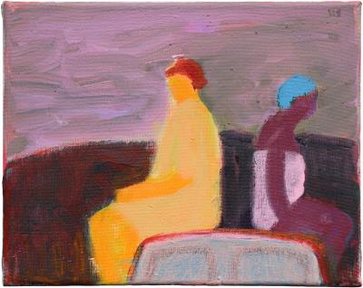 Seated on Car Top