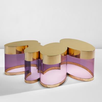 "Nuage" illuminated coffee table by Guy De Rougemont - Auction record, sale price, and art valuation. Compare with similar artists and explore comparable artworks.