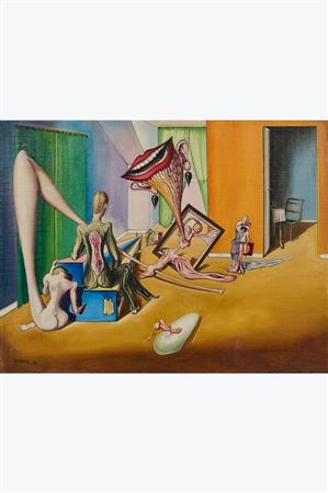 Sample artwork by Wilhelm Freddie (1909 - 1995), known for painting - View similar artists and auction records