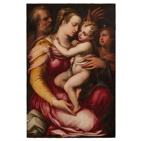 HOLY FAMILY WITH SAINT JOHN THE BAPTIST