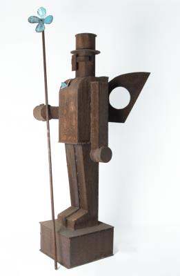 Geflügelter Wächter mit Blume by Anatol - Auction record, sale price, and art valuation. Compare with similar artists and explore comparable artworks.