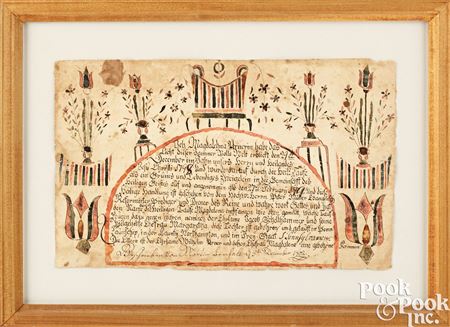 Fraktur Birth Certificate