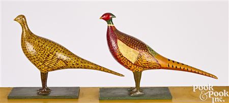 Carved Pheasants (2)