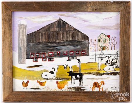 Folk art landscape