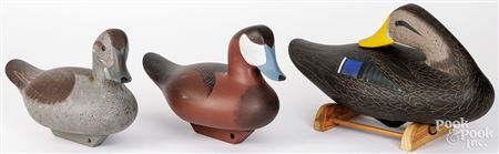 Three duck decoys