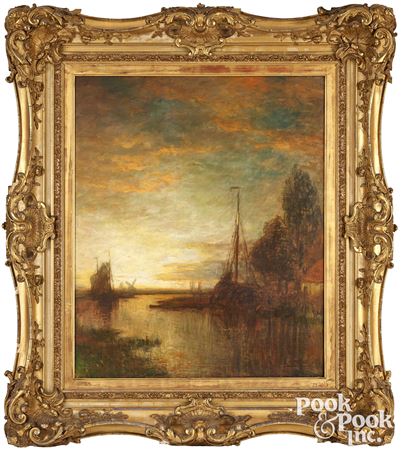 Luminous coastal scene