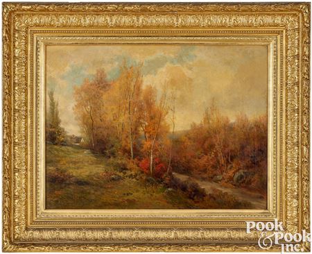 Autumnal New England landscape