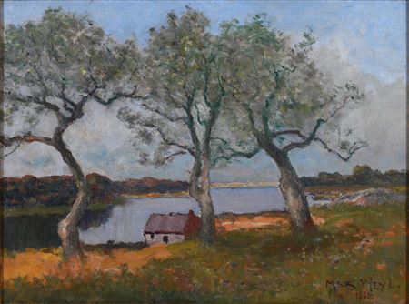 LITTLE RIVER FROM ROSSLYN, 1912 by Max Weyl - Auction record, sale price, and art valuation. Compare with similar artists and explore comparable artworks.