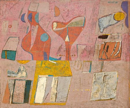 Sample artwork by Prabharkar M Kolte (Born 1946), known for painting, teaching - View similar artists and auction records