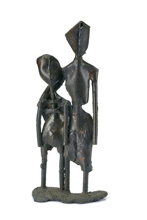 Sample artwork by Somnath Hore (1921 - 2006), known for printmaking and sculpture with a focus on humanism and social issues - View similar artists and auction records