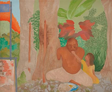 Sample artwork by Gieve Patel (Born 1940), known for painting - View similar artists and auction records