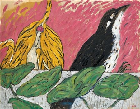 Sample artwork by Amit Ambalal (Born 1943), known for painting - View similar artists and auction records