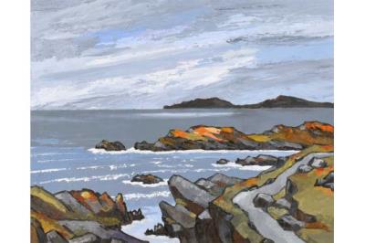 Sample artwork by David Barnes (1943 - 2021), known for landscape and still life impasto painting - View similar artists and auction records