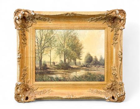 Figures in woods