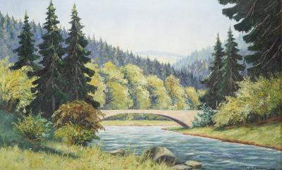 Harz Forest with Bridge