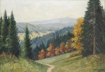 Harz Landscape with Brocken