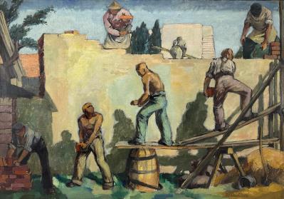 RHYTHMUS DER ARBEIT (RHYTHM OF WORK) by Mateo Cristiani - Auction record, sale price, and art valuation. Compare with similar artists and explore comparable artworks.