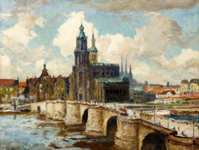 Sample artwork by Wilhelm Blanke (1873 - 1943), known for expressive paintings of still-life, landscape, religious crowd gatherings, graphics - View similar artists and auction records
