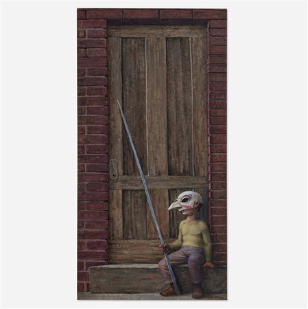 The Doorway by Robert Remsen Vickrey - Auction record, sale price, and art valuation. Compare with similar artists and explore comparable artworks.