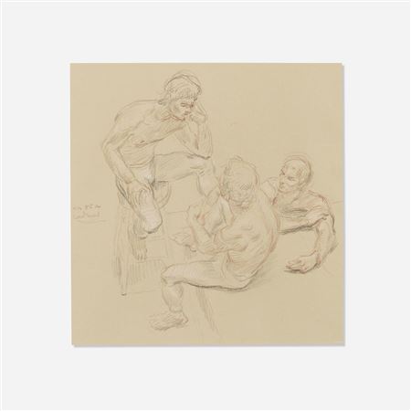Preliminary Study for the Three Dancers Resting