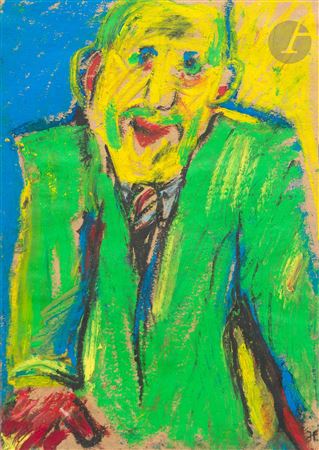 Man with green jacket, 1990