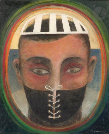 Self-portrait with muzzle, 1967