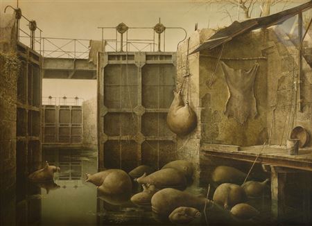 Les Outres, 1978 by Jean-Marie Poumeyrol - Auction record, sale price, and art valuation. Compare with similar artists and explore comparable artworks.