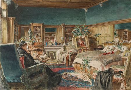 The Mourning of painter Ernest Meissonier
