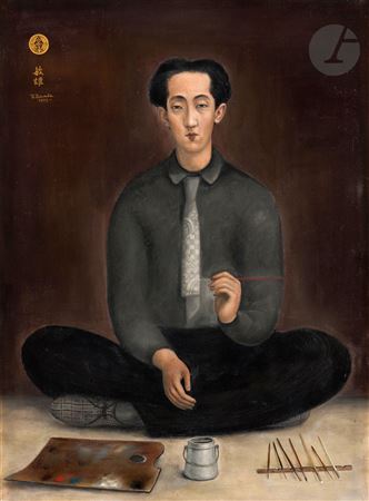 Self-Portrait with Brushes or Buddha Composition, April 25, 1925