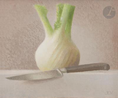 Fennel and knife