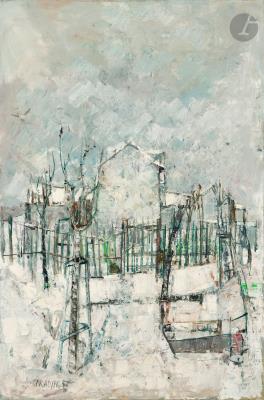 Hamlet under the snow, 1957