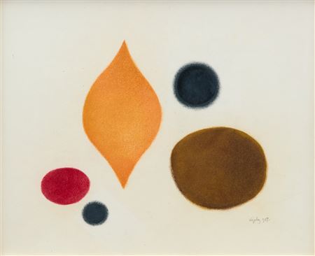 Five Forms: Orange, Brown, Red and Grey on White, 1959 by Paule Vezelay - Auction record, sale price, and art valuation. Compare with similar artists and explore comparable artworks.