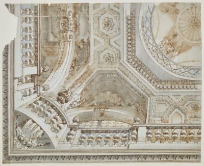 Design for the corner of an illusionistic ceiling by Flaminio Minozzi - Auction record, sale price, and art valuation. Compare with similar artists and explore comparable artworks.