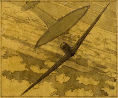 Dogfight by Sir Walter Thomas Monnington - Auction record, sale price, and art valuation. Compare with similar artists and explore comparable artworks.