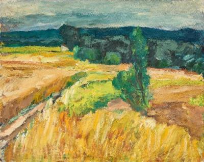 Champ de blé by Andre Marcel Chotin - Auction record, sale price, and art valuation. Compare with similar artists and explore comparable artworks.