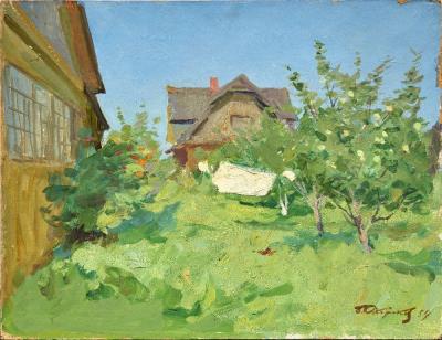 Rural scene by Boris Vladimirovich Okorokov - Auction record, sale price, and art valuation. Compare with similar artists and explore comparable artworks.