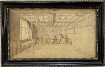 Figures in a Gallery by Henry Davy - Auction record, sale price, and art valuation. Compare with similar artists and explore comparable artworks.
