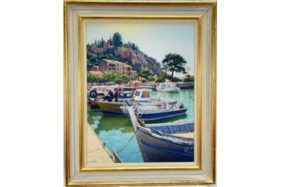 Mediterranean Harbour (The Quay, Cassis, Provence) by Lionel Aggett - Auction record, sale price, and art valuation. Compare with similar artists and explore comparable artworks.